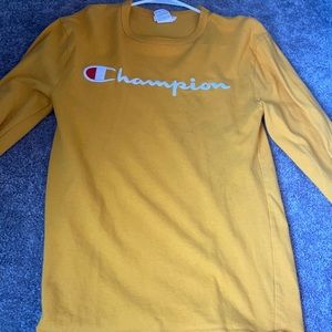 Yellow and white champion long sleeve
